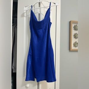 Royal Blue satin dress